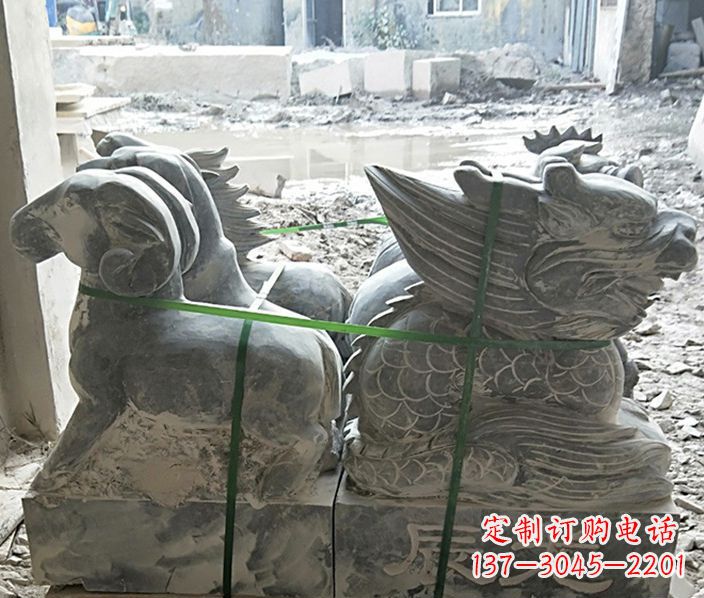 河源12生肖公园动物石雕