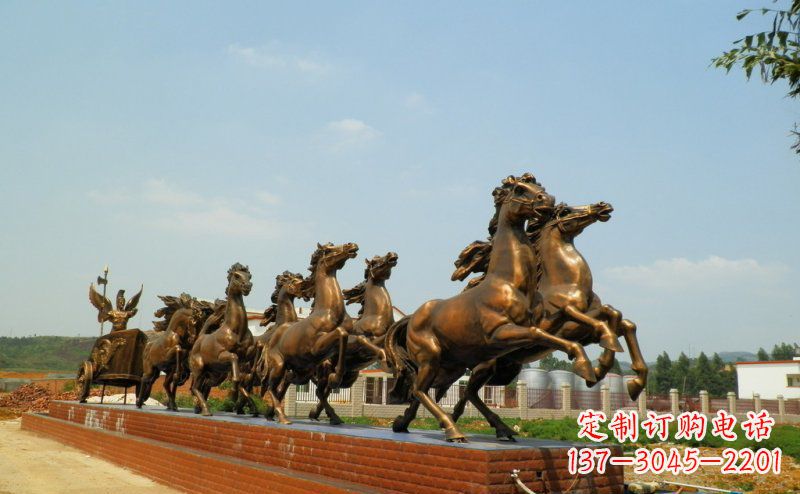 河源阿波罗战车广场景观铜雕 (3)