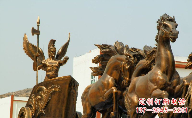 河源阿波罗战车广场景观铜雕
