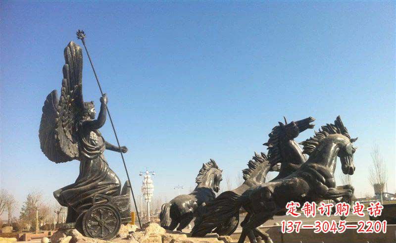 河源阿波罗战车小区景观铜雕 (2)