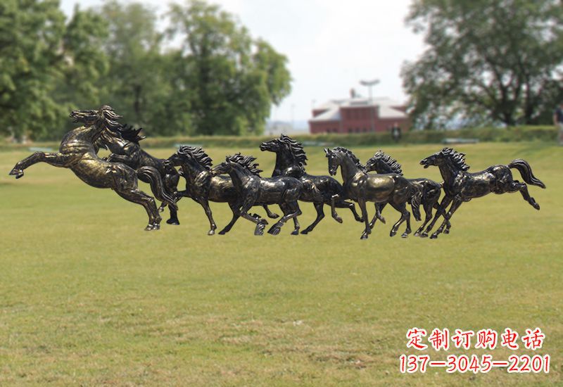 河源马群铜雕经典珍藏