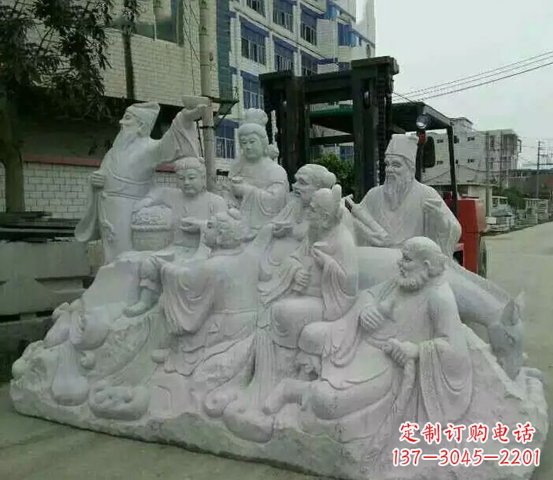 河源八仙过海石雕