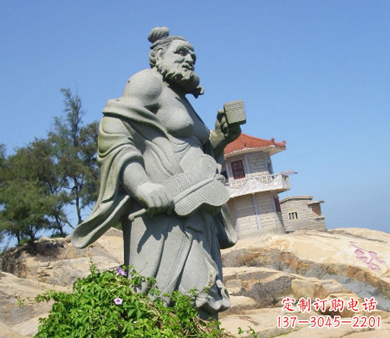 河源八仙汉钟离石雕