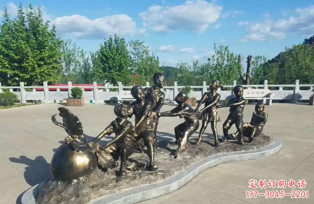 河源萝卜精灵铜雕——精致的家居装饰