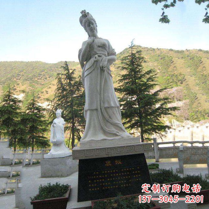 河源褒姒雕像-中国古代知名美女“烽火戏诸侯”相关人物雕塑