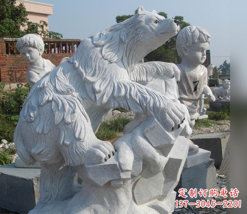 河源北极熊石雕