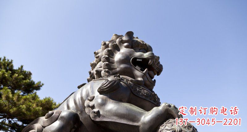 河源北方铜狮子铜雕