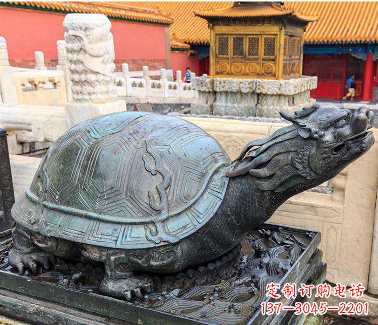 河源北京故宫龙龟景观铜雕塑