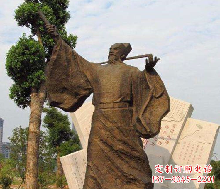 河源北宋政治家王安石铜雕