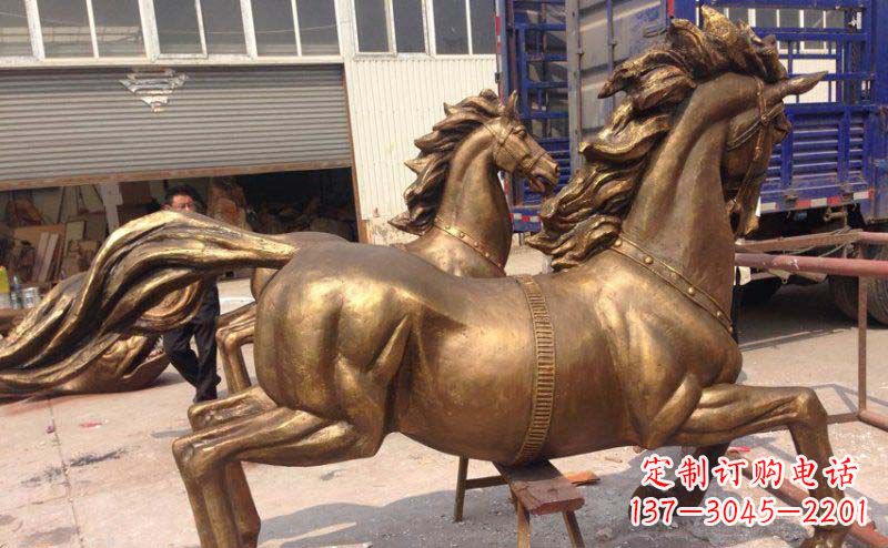 河源奔马广场铜雕
