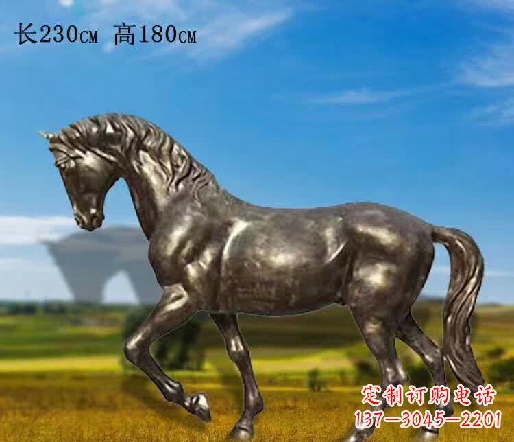 河源奔马铜雕 (2)