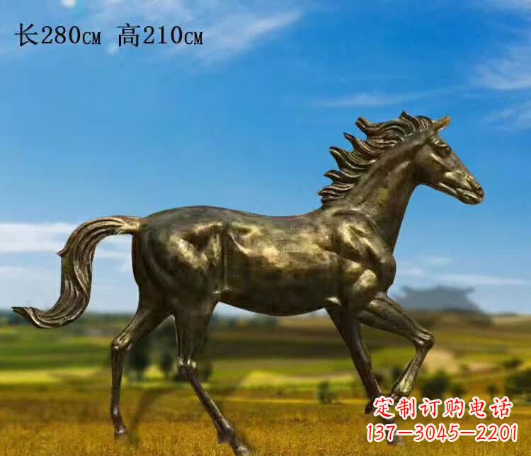 河源奔马铜雕 (3)