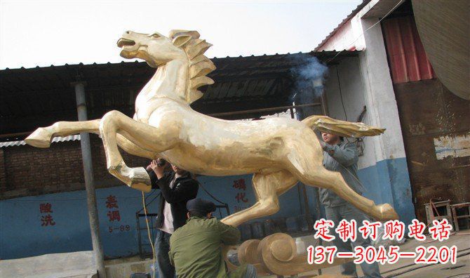 河源奔马铸铜马铜雕