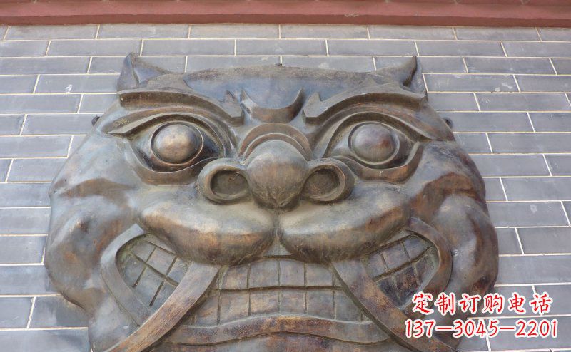 河源狴犴古代神兽铜浮雕