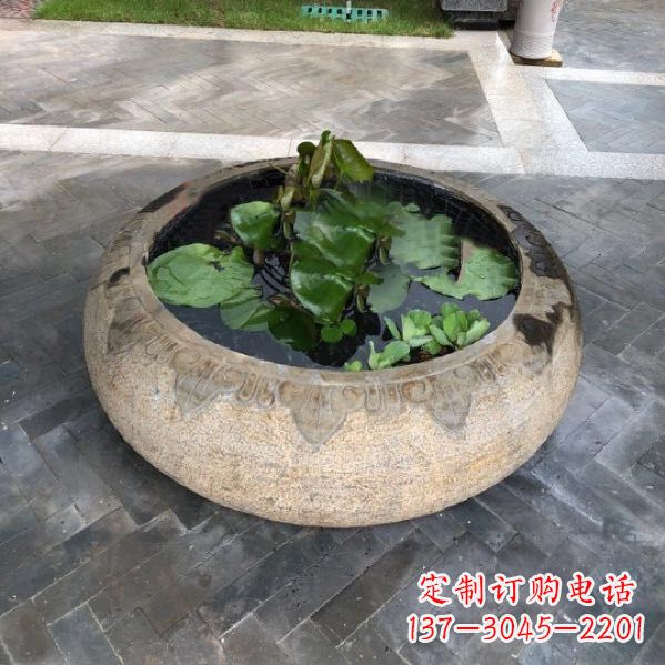 河源经典古典仿古石雕鱼缸