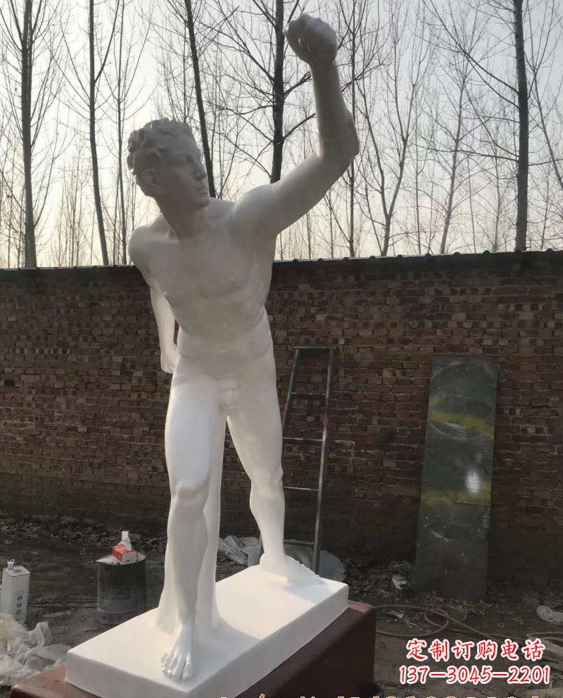 河源玻璃钢大卫人物雕塑