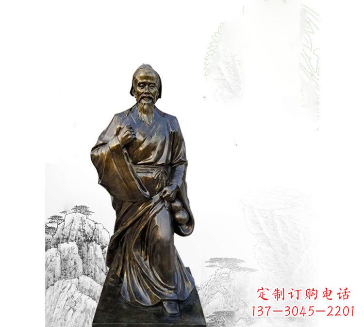 河源玻璃钢仿铜华佗
