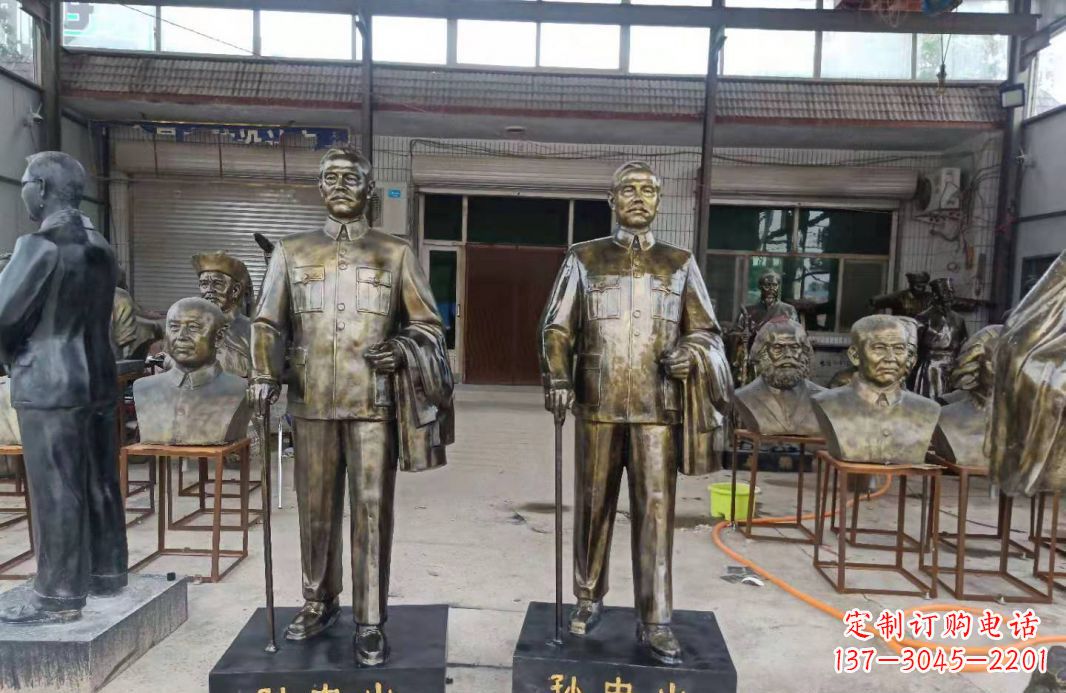 河源玻璃钢仿铜校园景区伟人孙中山雕塑