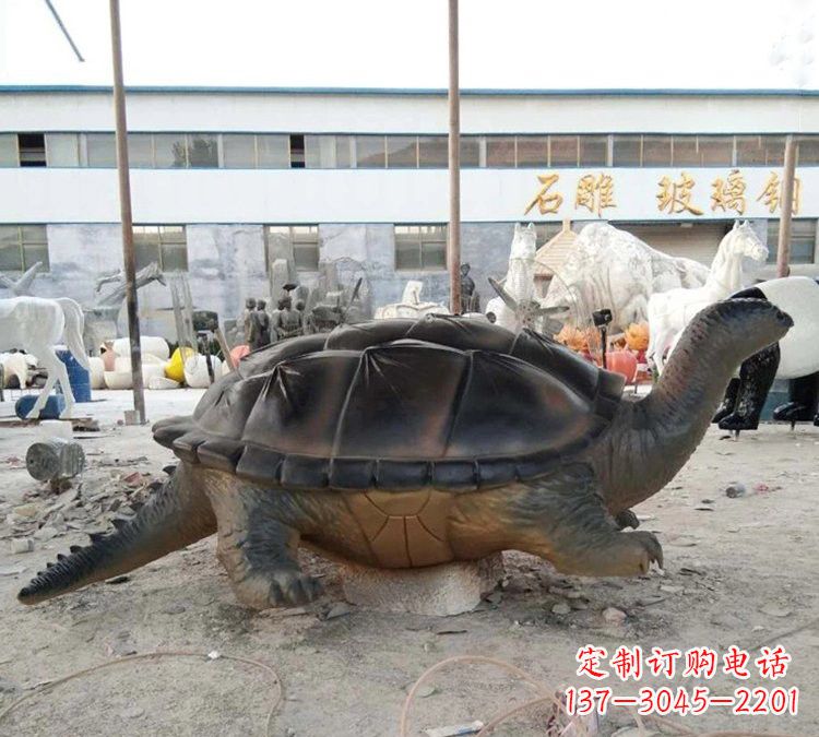 河源玻璃钢仿真大型乌龟雕塑