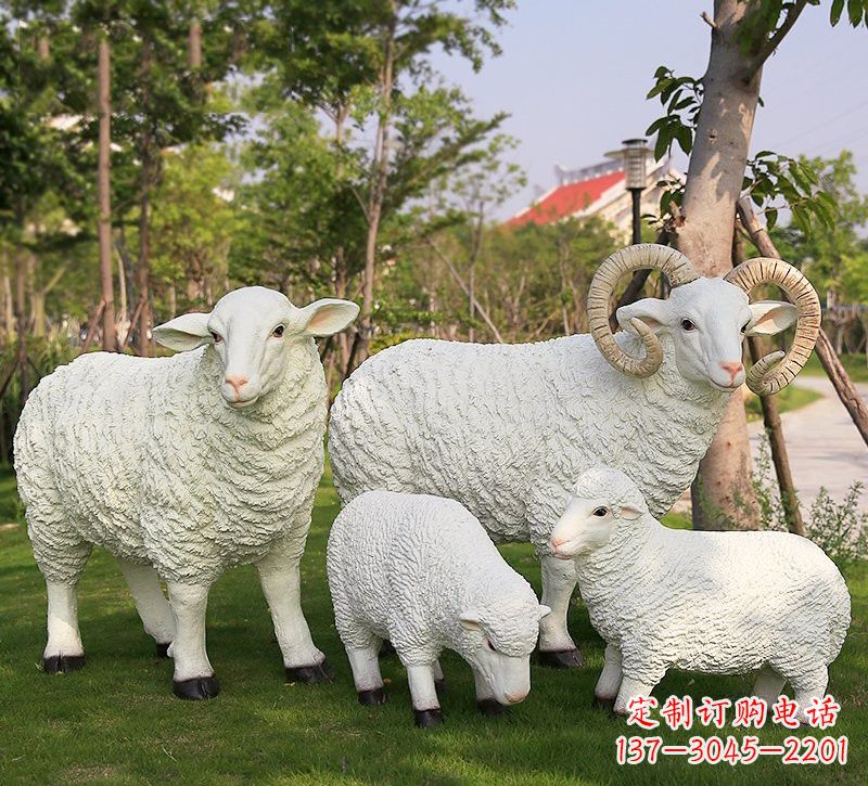 河源玻璃钢仿真山羊