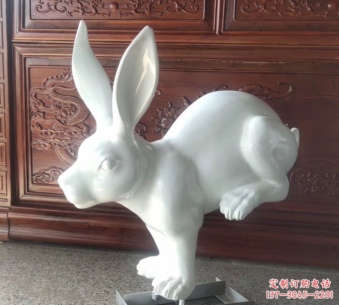 河源玻璃钢仿真生肖兔