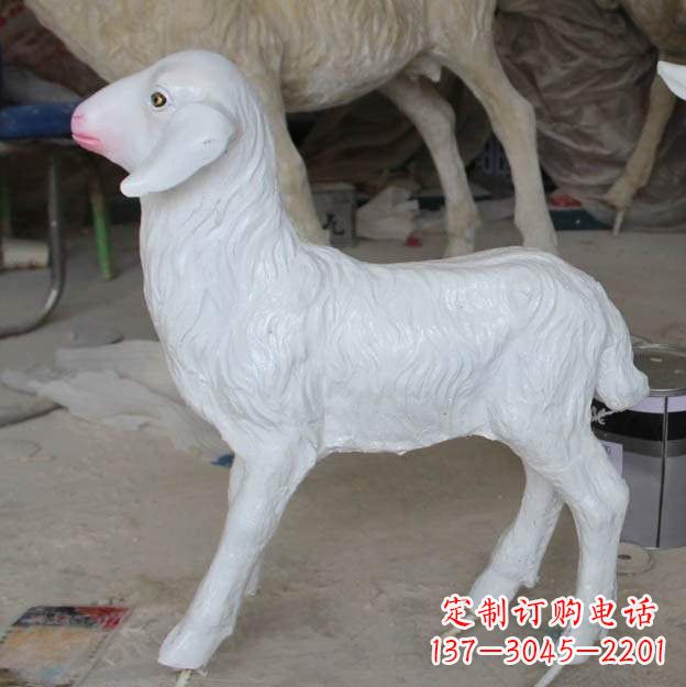 河源玻璃钢仿真小羊