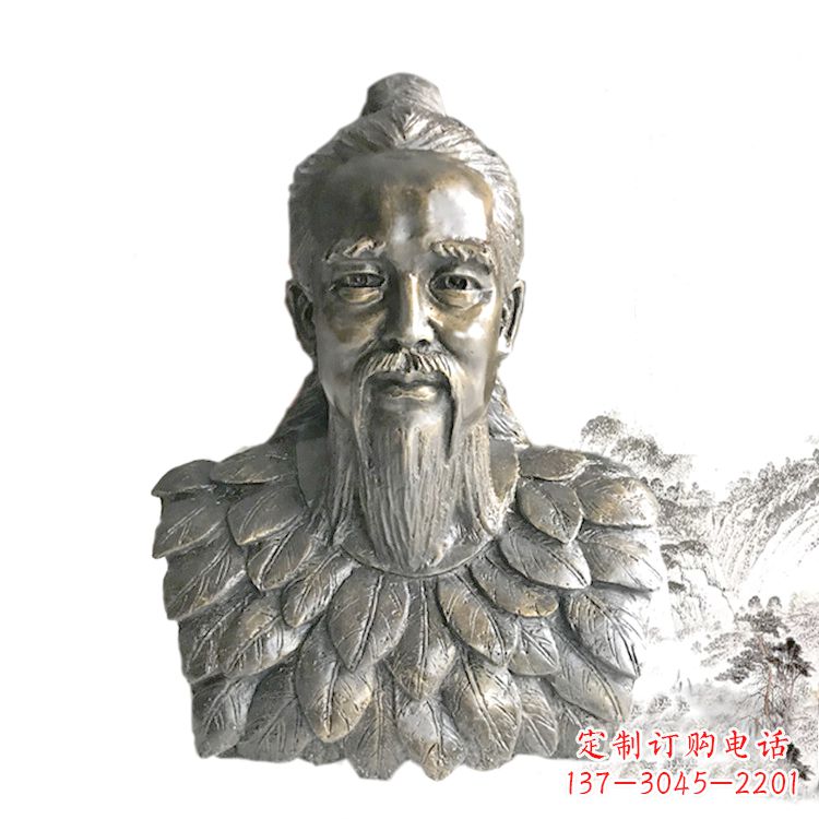 河源玻璃钢伏羲头像