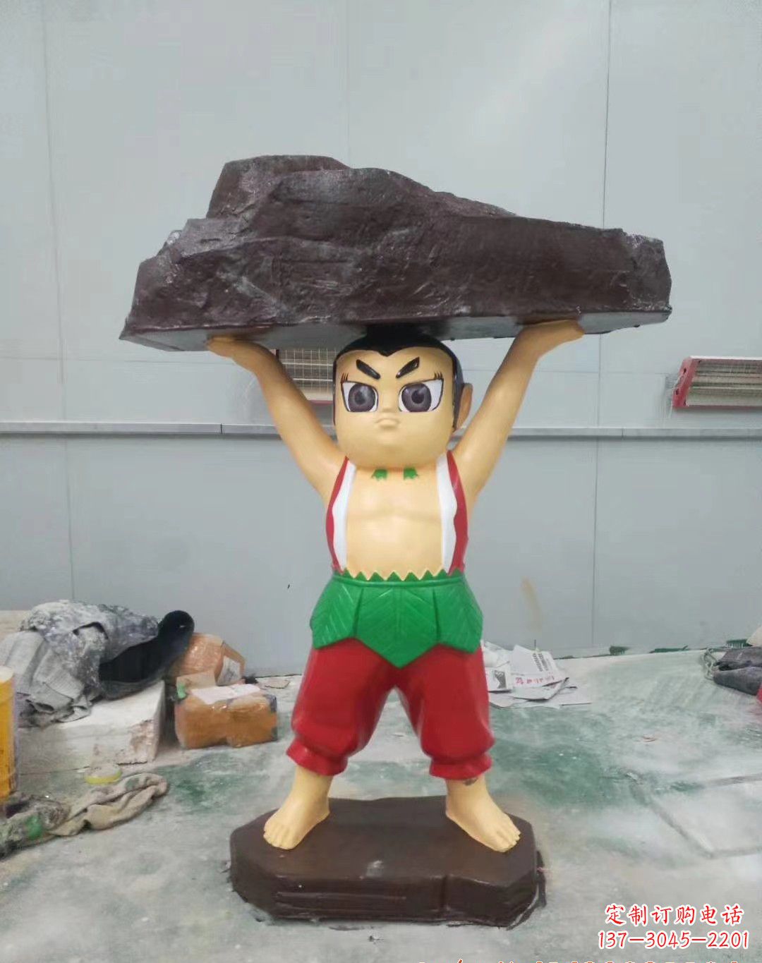 河源玻璃钢卡通葫芦娃雕塑