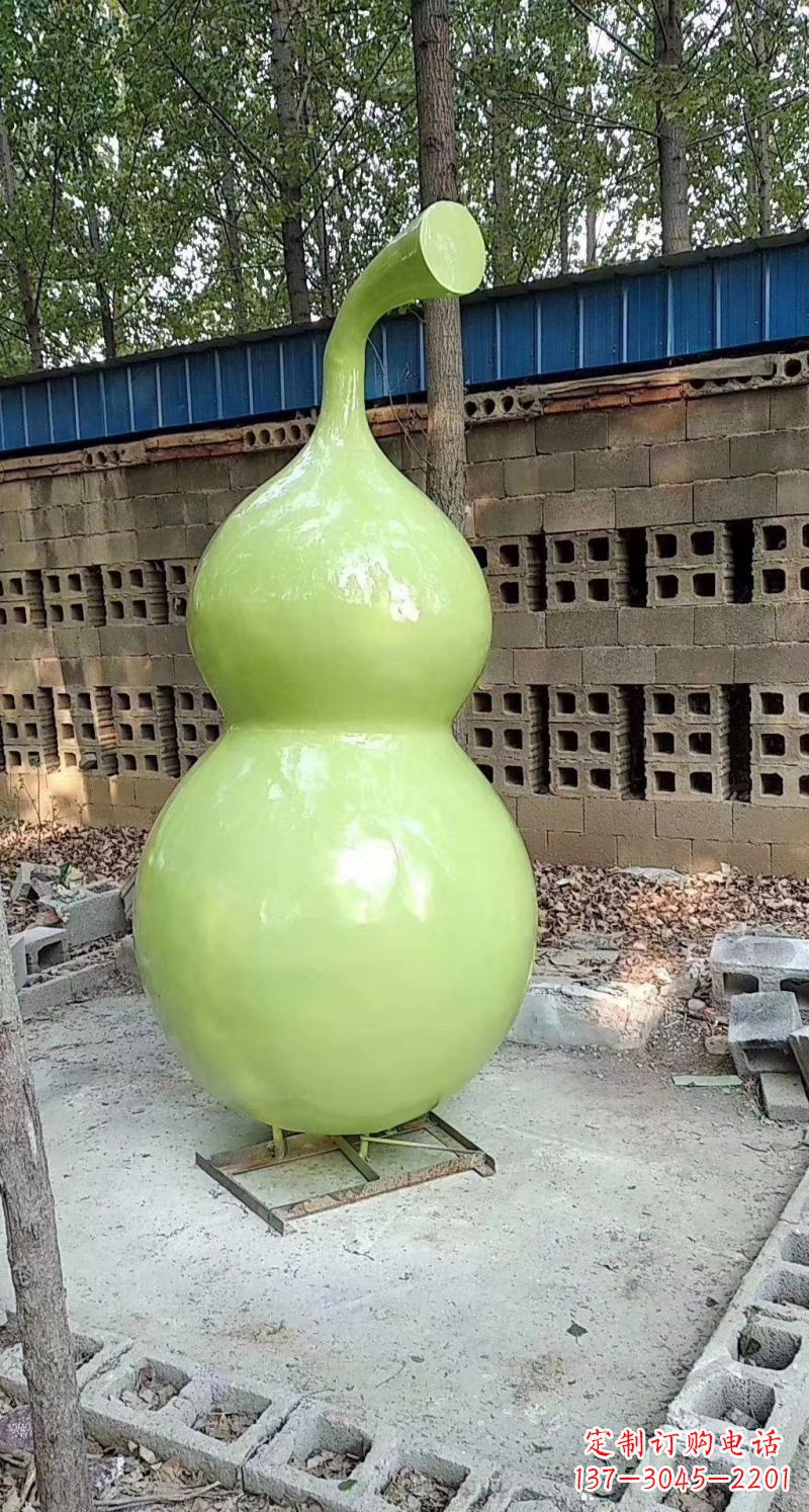 河源玻璃钢烤漆园林葫芦雕塑