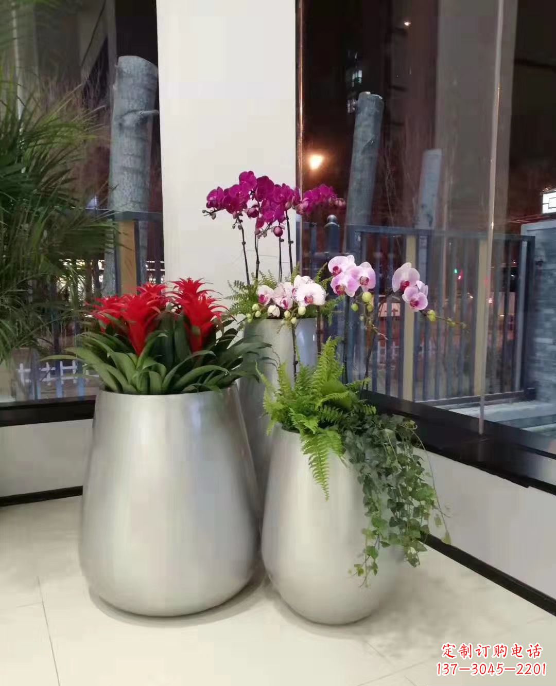 河源玻璃钢盆景花盆雕塑