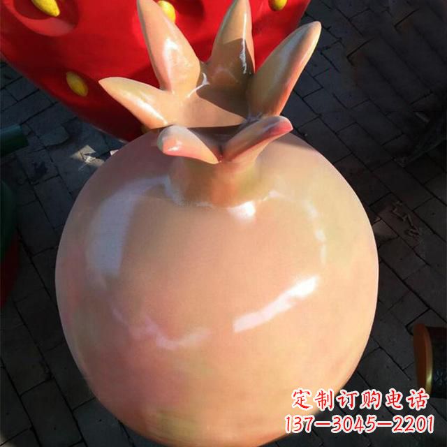 河源玻璃钢石榴雕塑