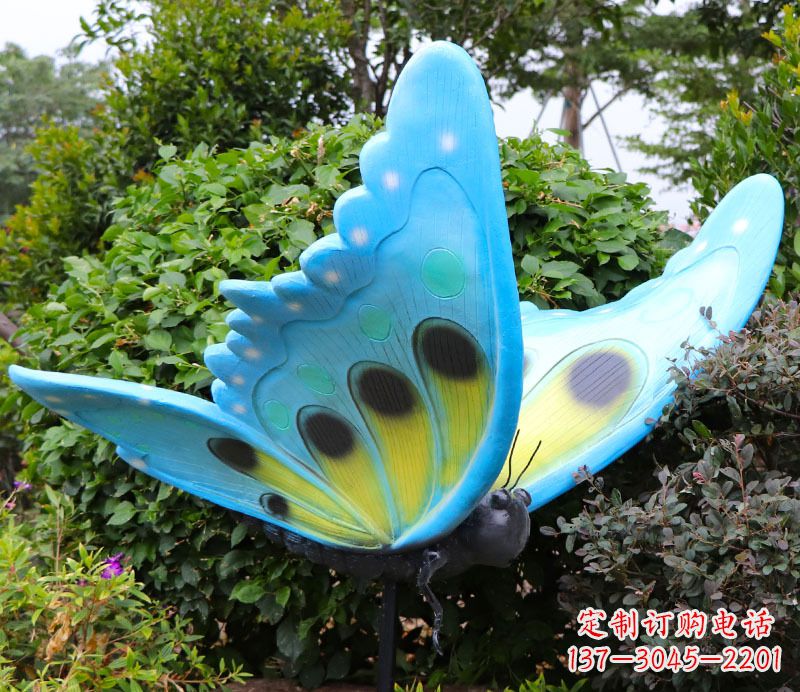 河源玻璃钢树脂仿真昆虫蝴蝶雕塑