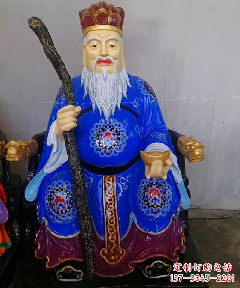 河源玻璃钢土地公土地婆神像