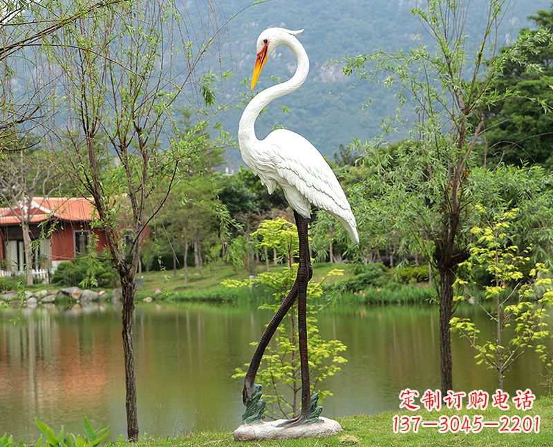 河源玻璃钢仙鹤雕塑价格