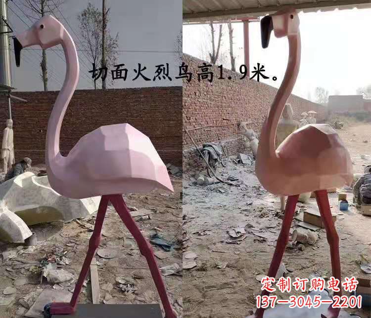 河源玻璃钢仙鹤雕塑公园园林景观动物摆件