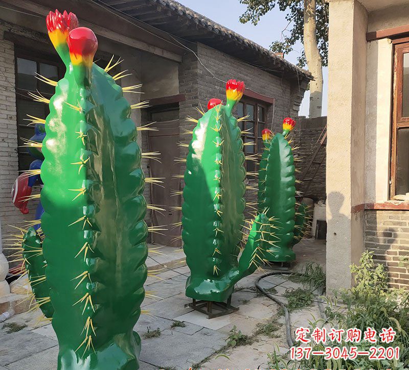 河源玻璃钢仙人掌景观雕塑