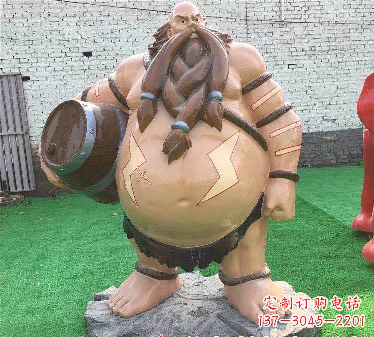 河源玻璃钢英雄联盟人物雕塑