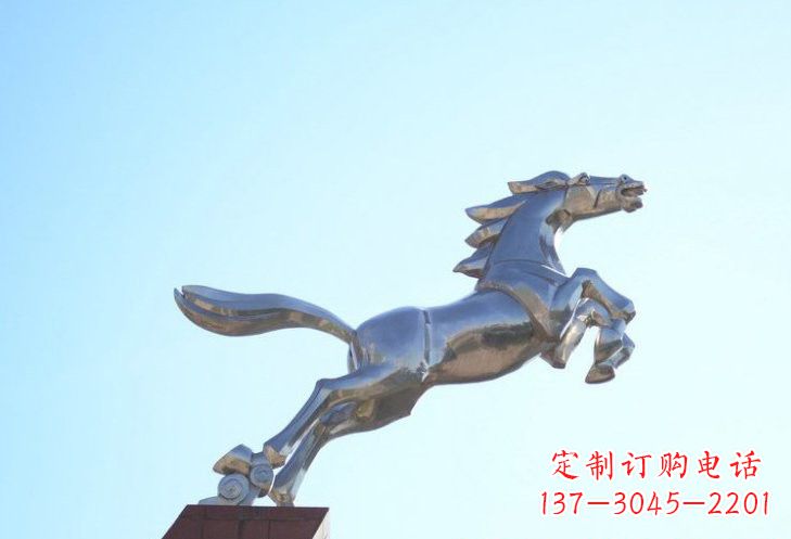 河源不锈钢奔马雕塑