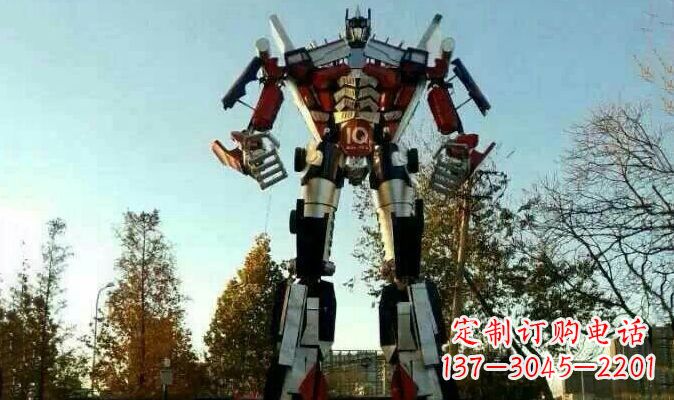 河源不锈钢变形金刚卡通雕塑
