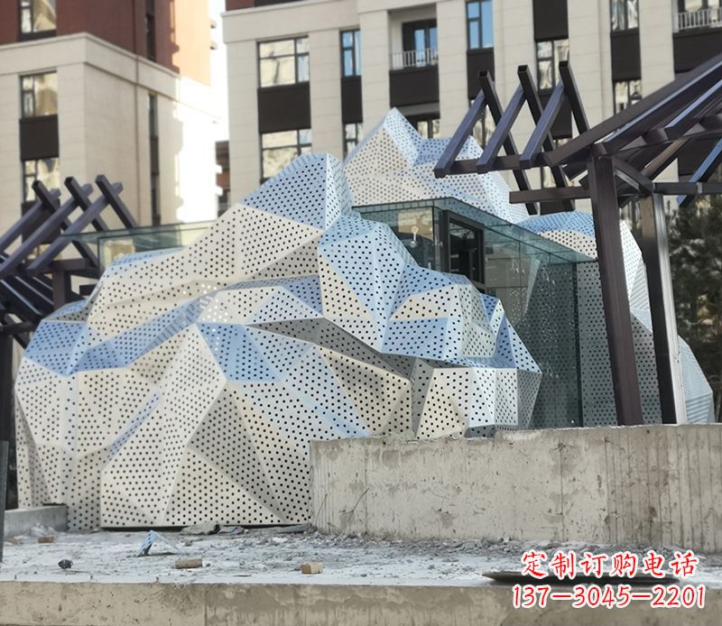 河源不锈钢别墅假山景观雕塑