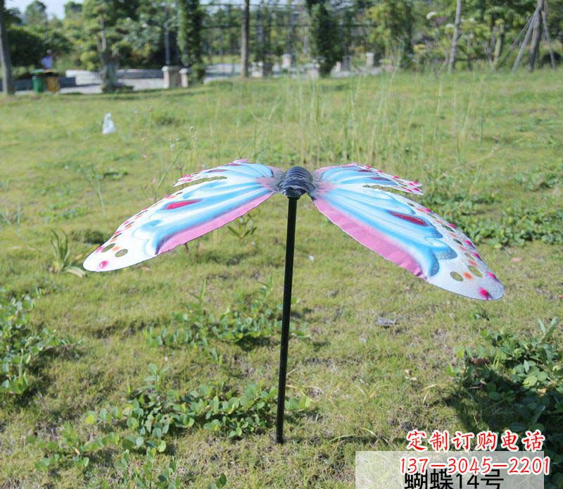 河源不锈钢彩色蝴蝶雕塑1