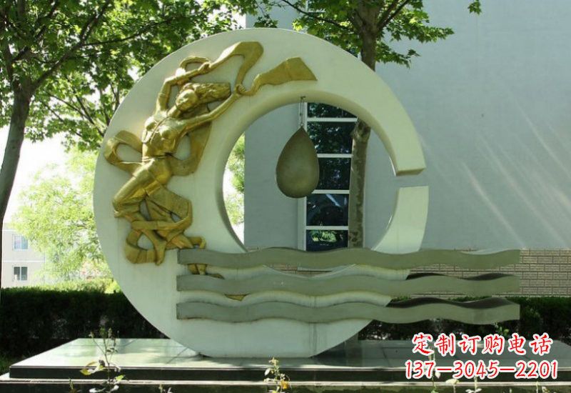 河源不锈钢嫦娥奔月雕塑