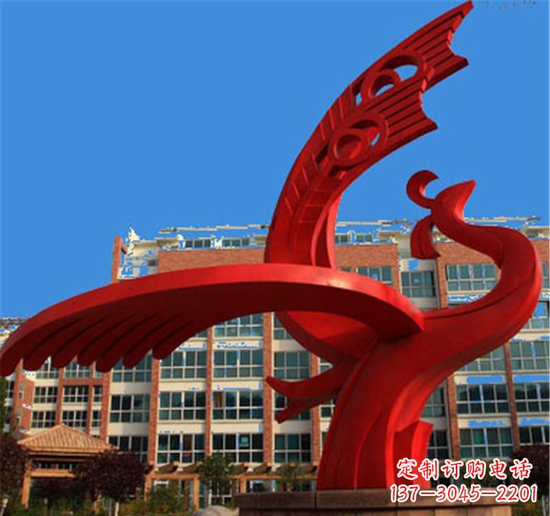 河源不锈钢城市凤凰 雕塑