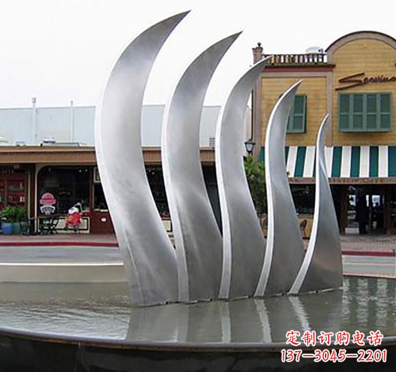 河源不锈钢城市艺术翅膀雕塑
