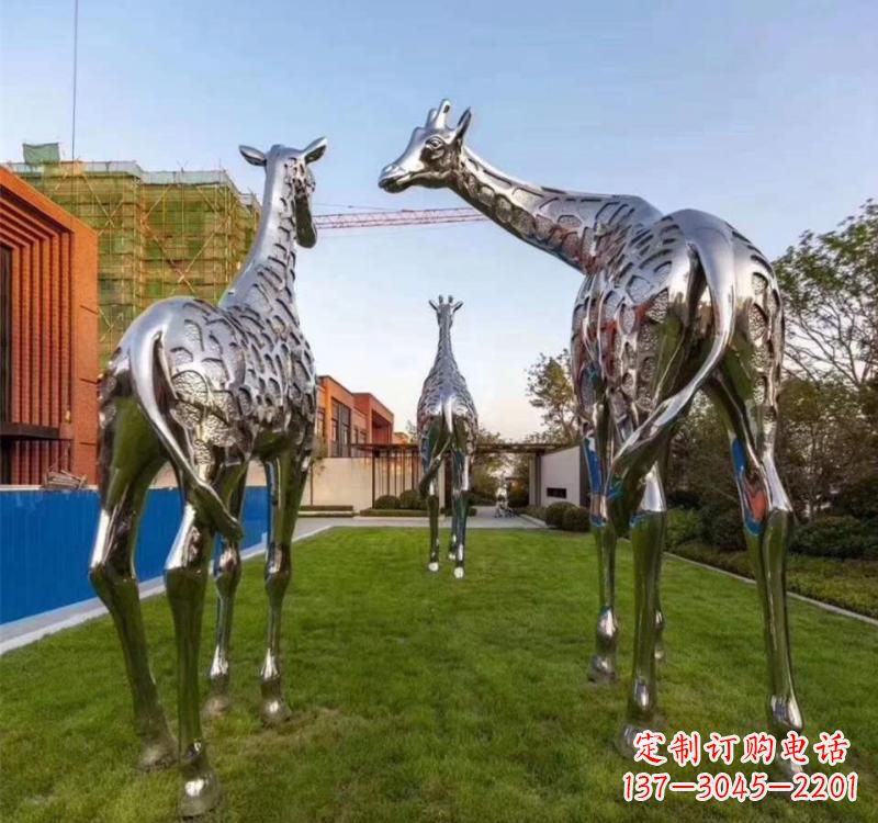 河源不锈钢城市园林动物雕塑