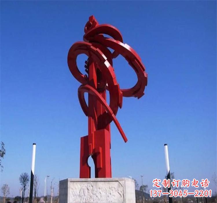河源不锈钢齿轮雕塑2