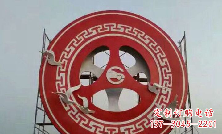 河源不锈钢齿轮广场雕塑