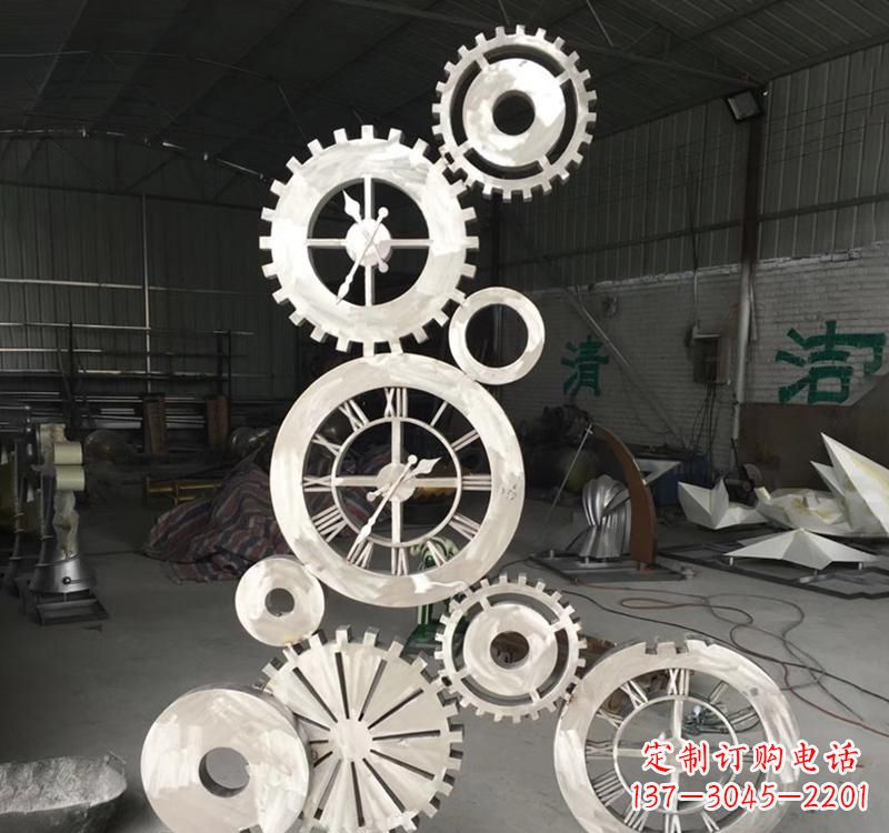 河源不锈钢齿轮景观雕塑