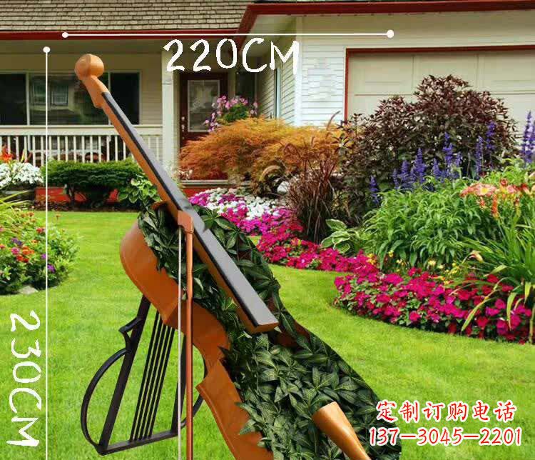 河源不锈钢抽象大提琴雕塑1