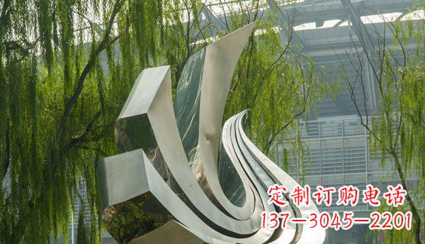 河源不锈钢抽象动物鸽子雕塑